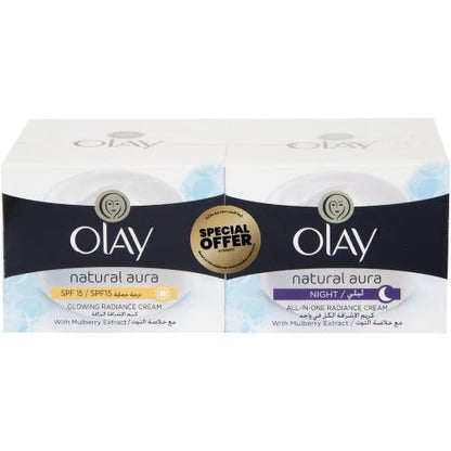 Olay Natural Aura Day Night Cream Pack 50 gm