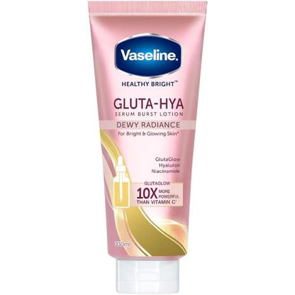Vaseline Healthy Bright Gluta-Hya Serum Burst Lotion Dewy Radiance 330ml