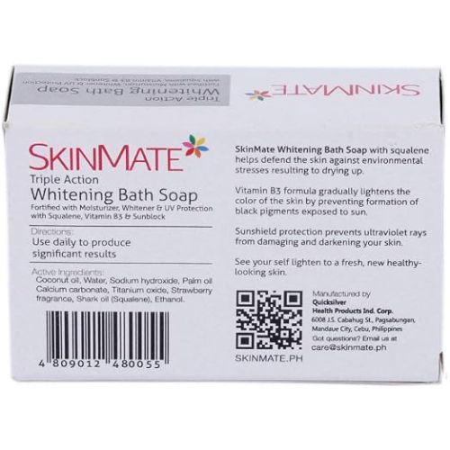 Skinmate Triple Action Whitening Bath Soap 125gm