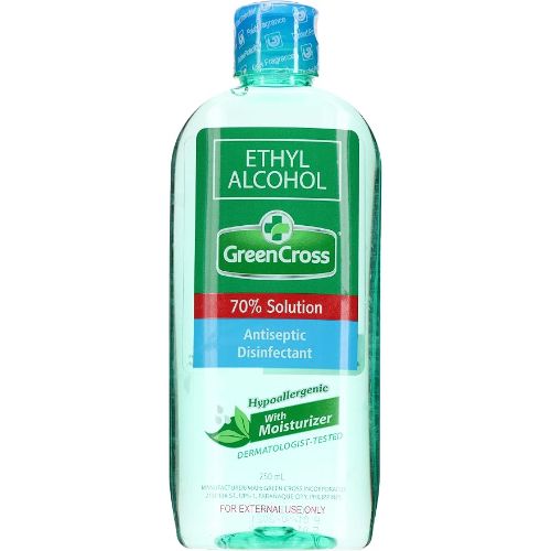 Green Cross Ethyl Alcohol 70% Solution, 250ml