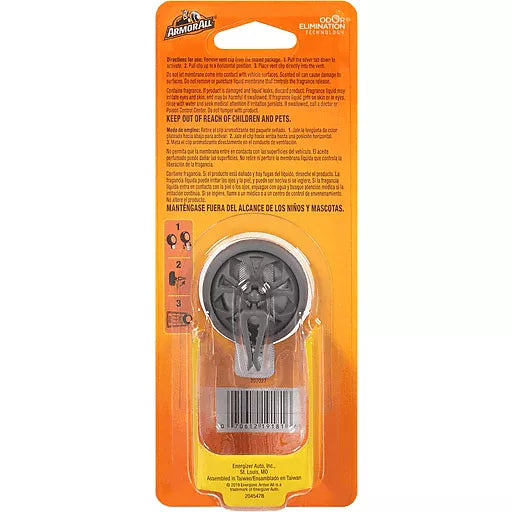 Armor All Fresh FX Smoke X Vent Clip Car Air Freshener Citrus Breeze, 0.08 oz