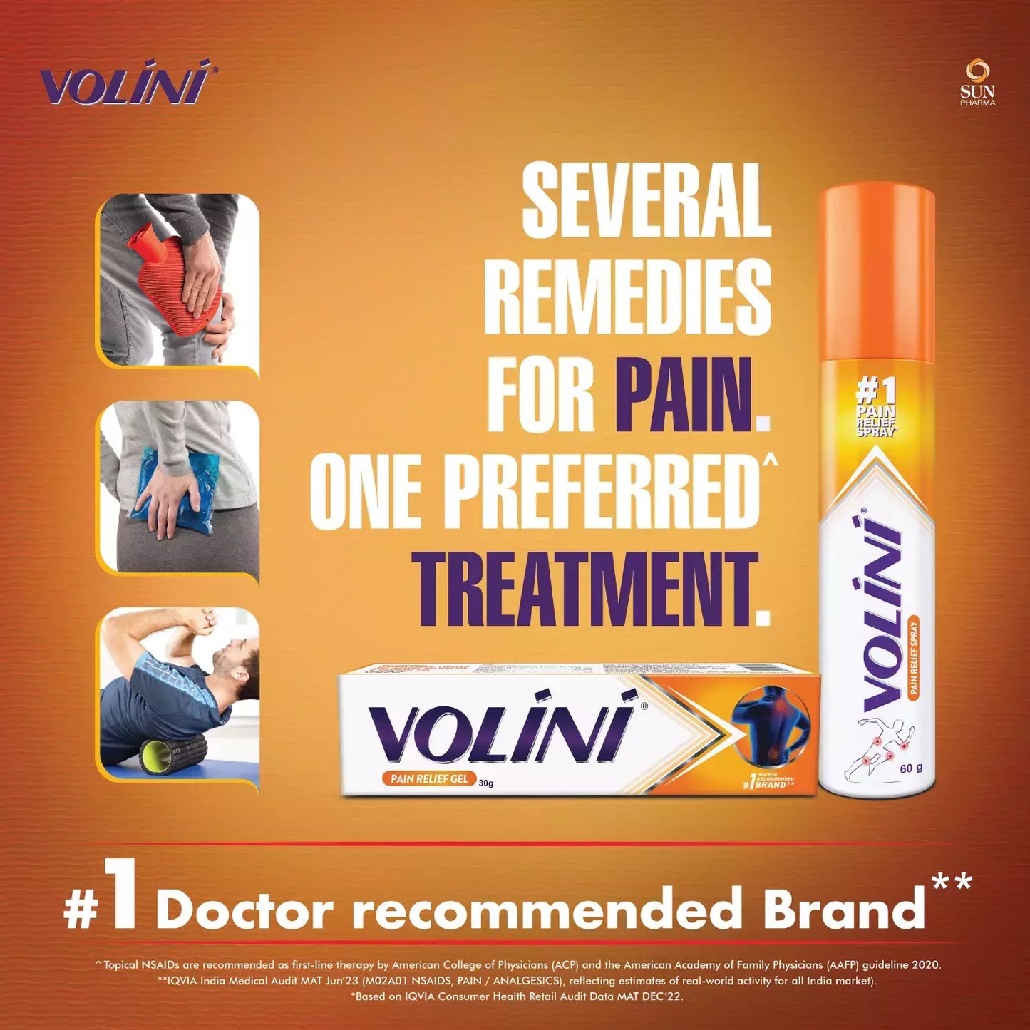 Volini Pain Relief Spray - Long Lasting, 100 g